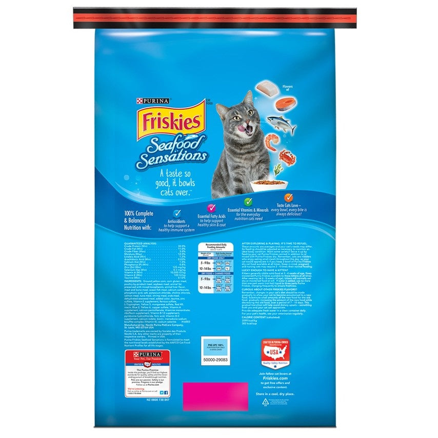 Friskies dry 2025 cat food ingredients