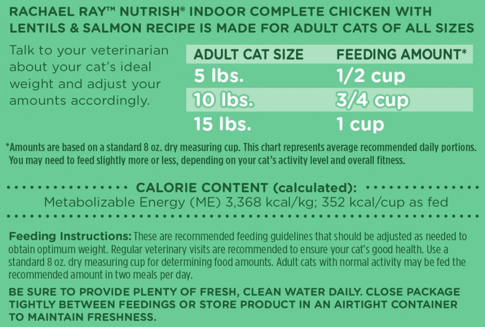 Rachael ray indoor complete cat food reviews best sale