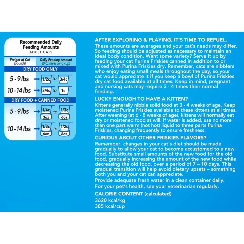 Dry food serving size hotsell for cats