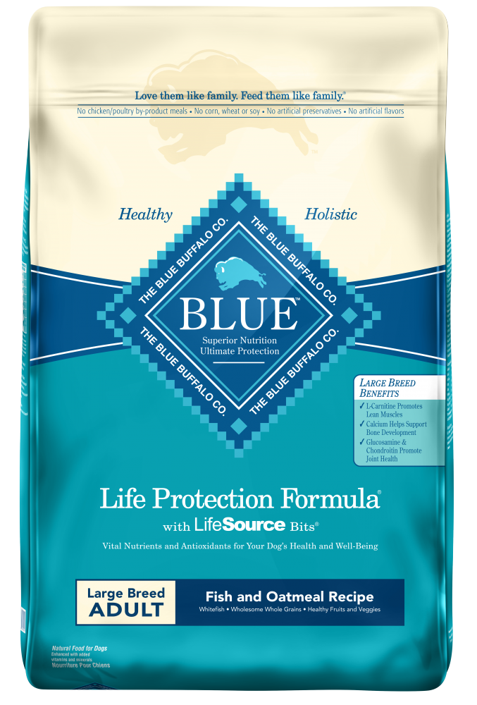 Blue Buffalo Life Protection Natural Fish & Oatmeal Recipe Large Breed Adult Dry Dog Food