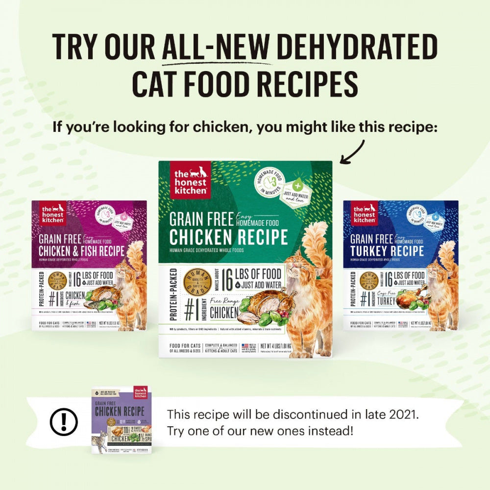 The Honest Kitchen Grain Free Chicken & Fish Recipe Dehydrated Cat