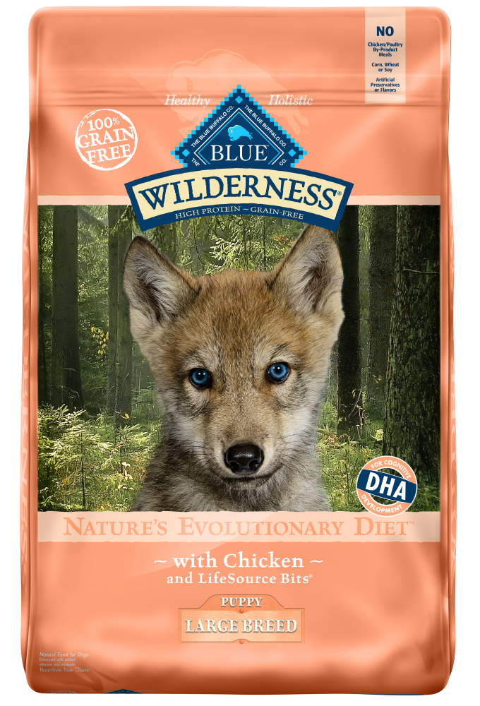 Blue Buffalo Wilderness Large Breed Puppy Grain-Free Chicken Recipe Dry Dog Food