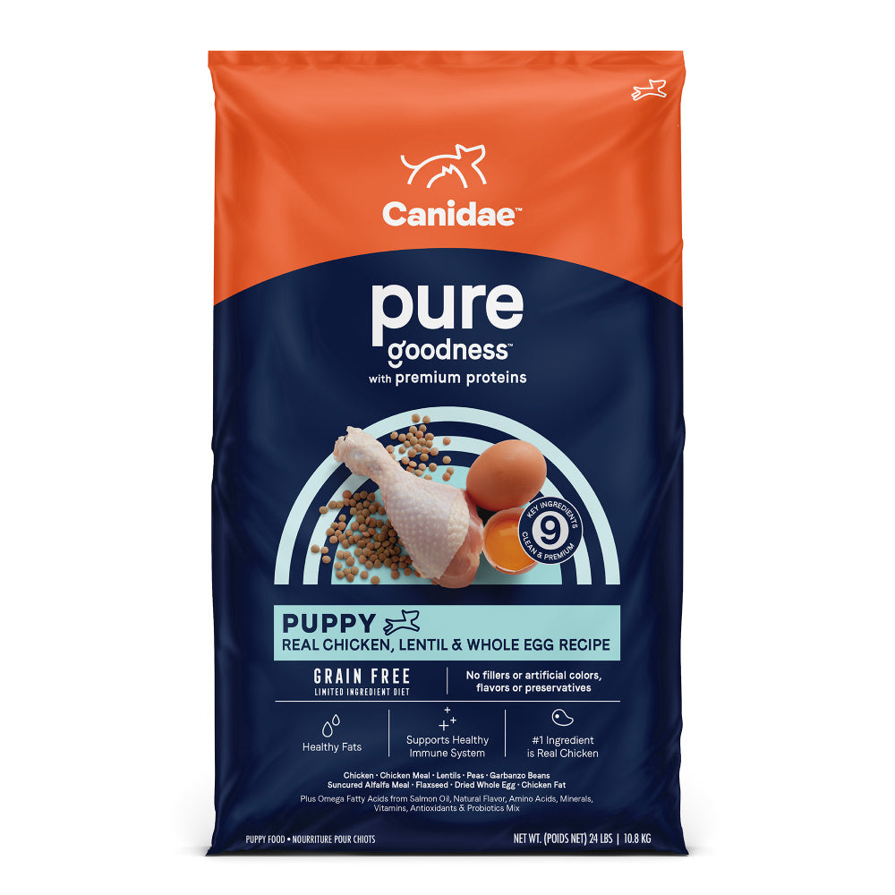 Canidae Pure Goodness PUPPY Real Chicken, Lentil & Whole Egg Recipe Dry Dog