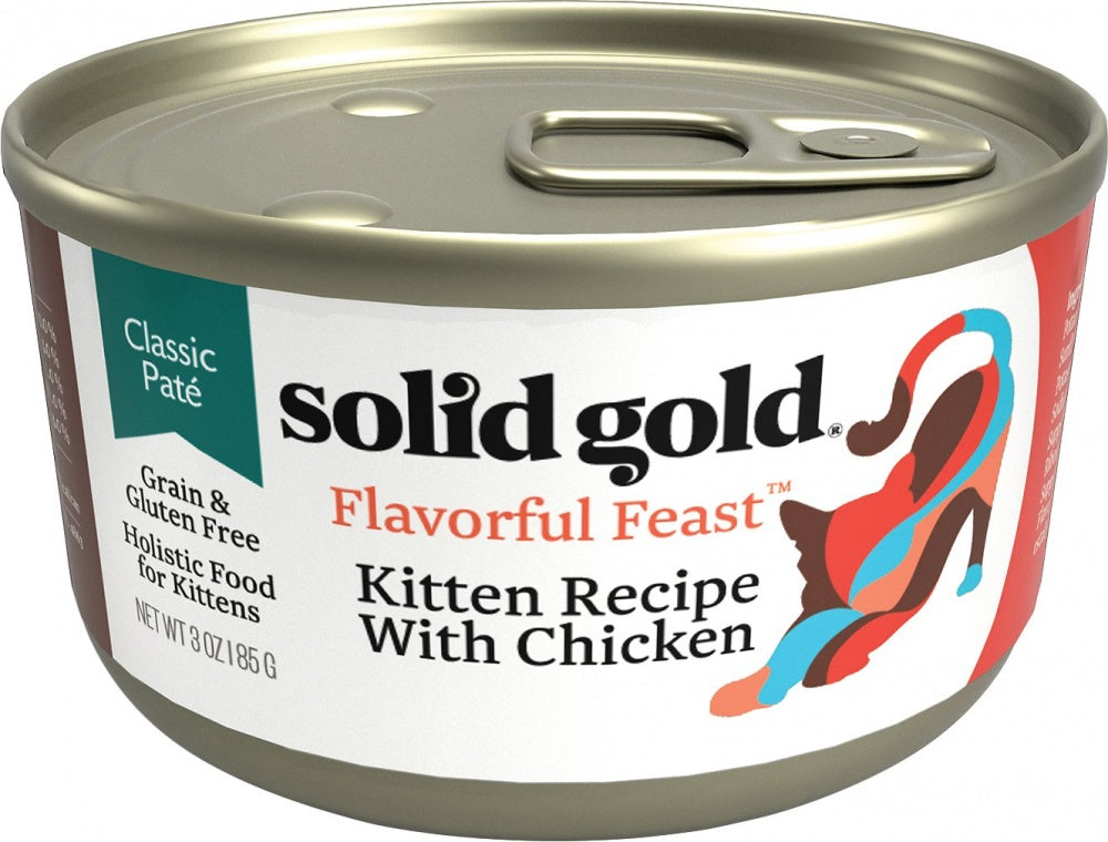 Solid Gold Flavorful Feast Grain Free Kitten Recipe with Chicken Canned Cat Food