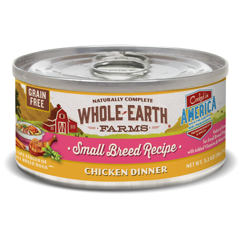 Whole Earth Farms Grain Free Small Breed Chicken Recipe Canned Dog Food