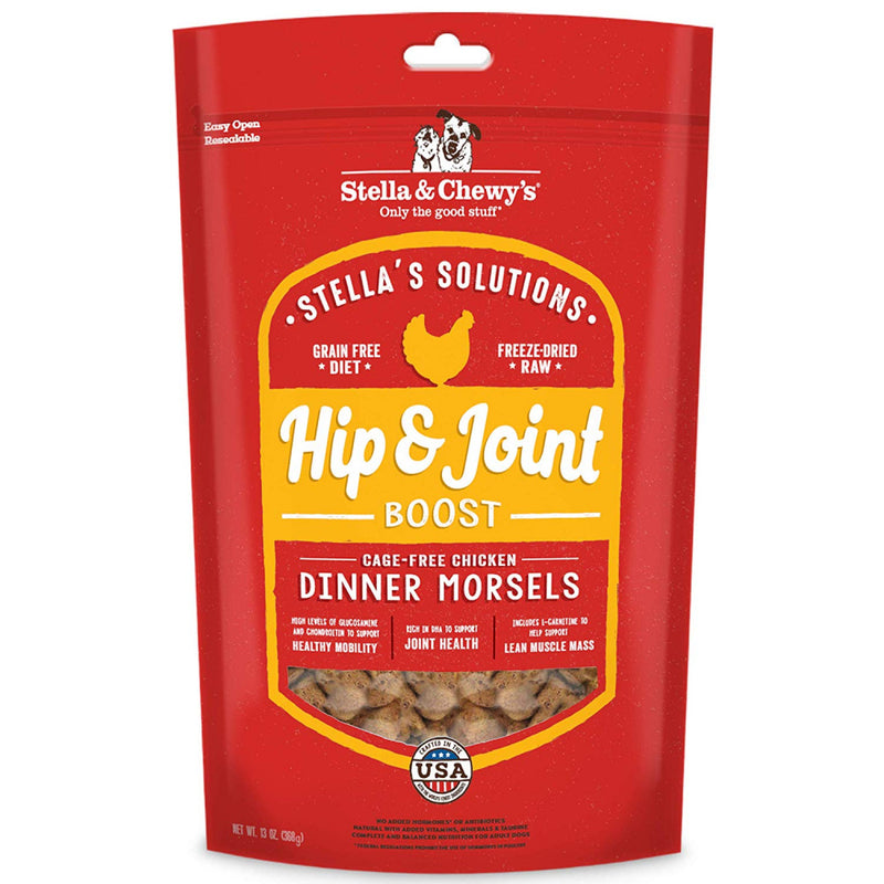 Stella & Chewy's Stella's Solutions Grain Free Hip & Joint Boost Cage Free Chicken Dinner Morsels Freeze-Dried Raw Dog Food