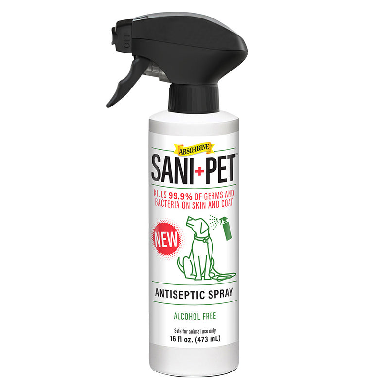 SaniPet Pet Safe Sanitizing Coat and Paw Spray, Alcohol Free