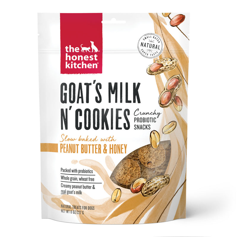 The Honest Kitchen Goat's Milk N' Cookies Slow Baked with Peanut Butter & Honey Dog Treats