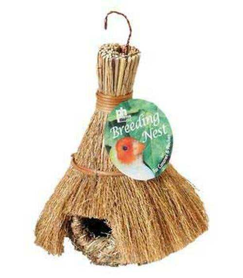 Prevue Finch Tiki Hut Nest Bird Cage Accessory