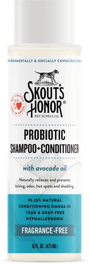 Skouts Honor Probiotic Shampoo Conditioner Fragrance-Free