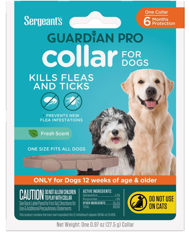 Sergeant's Guardian PRO Flea & Tick Collar for Dogs