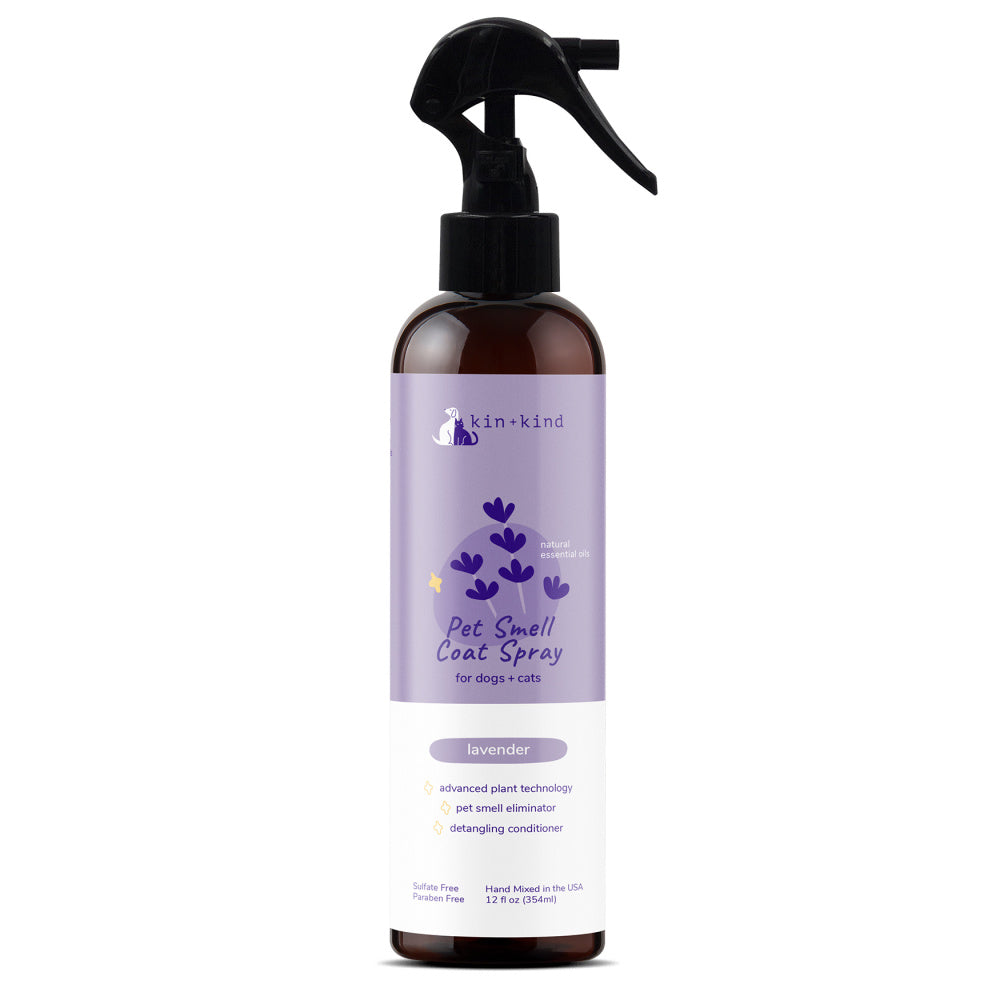 kin+kind Lavender Natural Coat Spray for Dog & Cat Smells