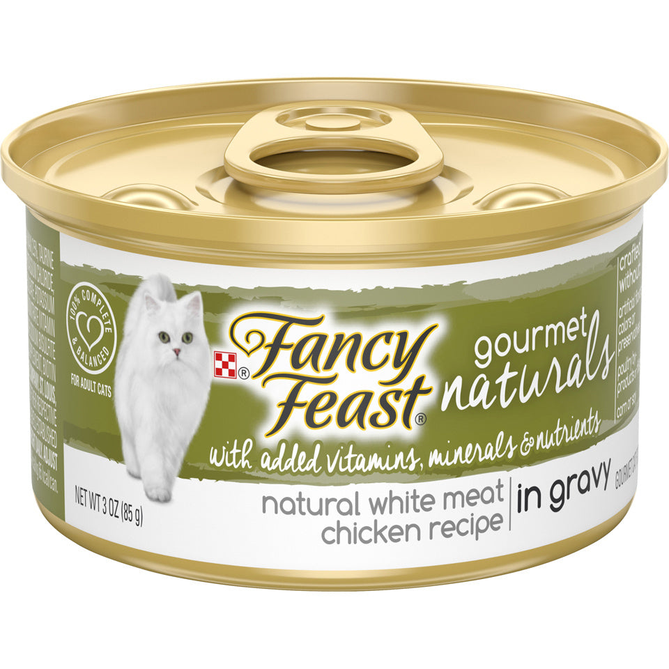 Fancy Feast Gourmet Naturals White Meat Chicken Recipe In Gravy Natural Wet Cat Food