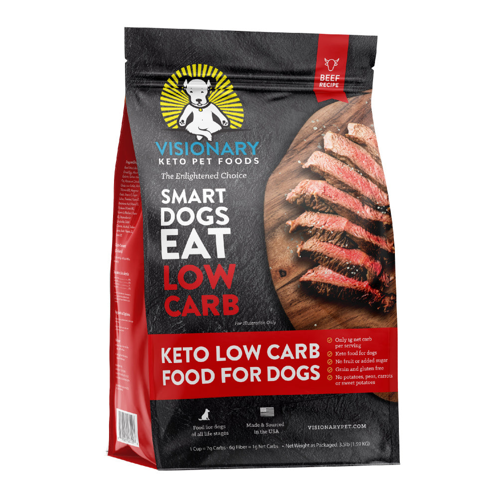 Visionary Pet Beef Recipe Dry Low Carb Keto Food For Dogs Pongo Pet